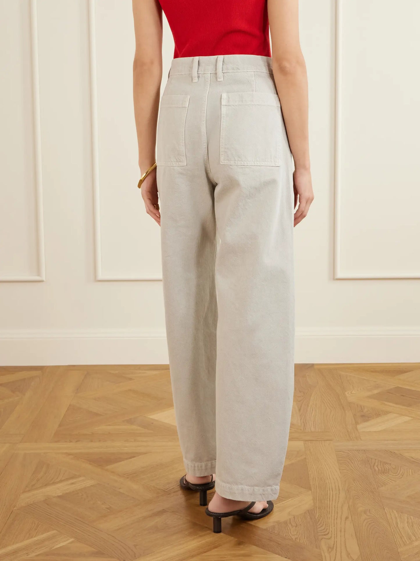 High Rise Curve High-rise Wide-leg Barrel Jeans