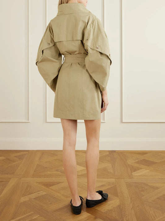 Zimmermann Valiant Utility Belted Cotton-gabardine Mini Dress