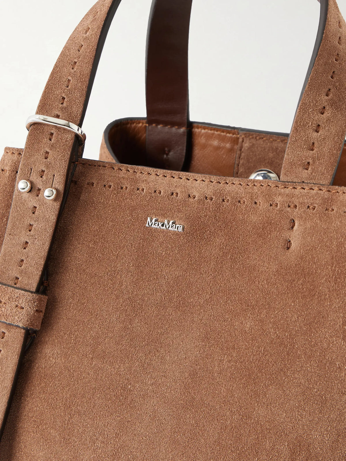 Archetipo Logo-embellished Suede Tote