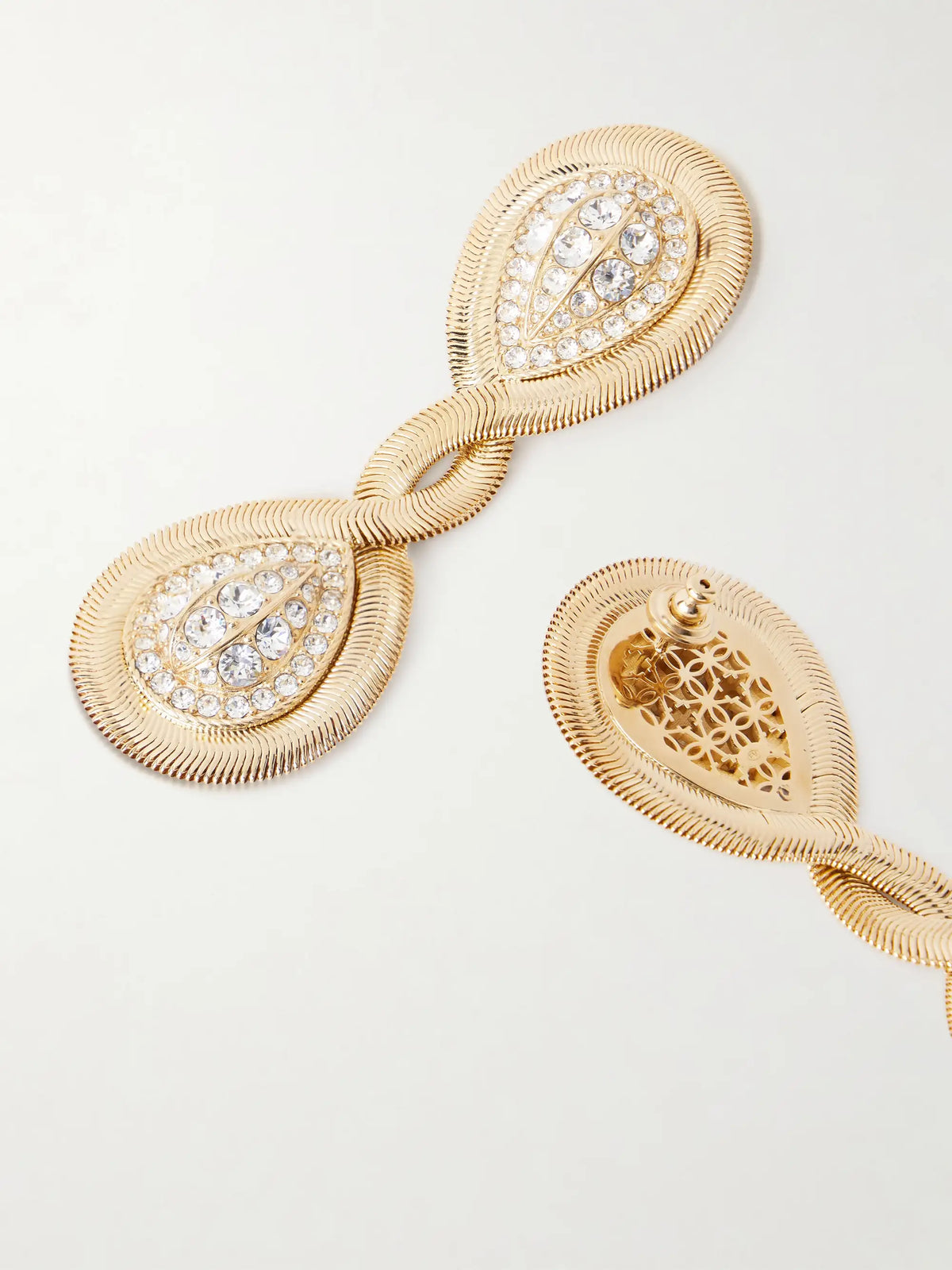 Gold-tone Crystal Earrings