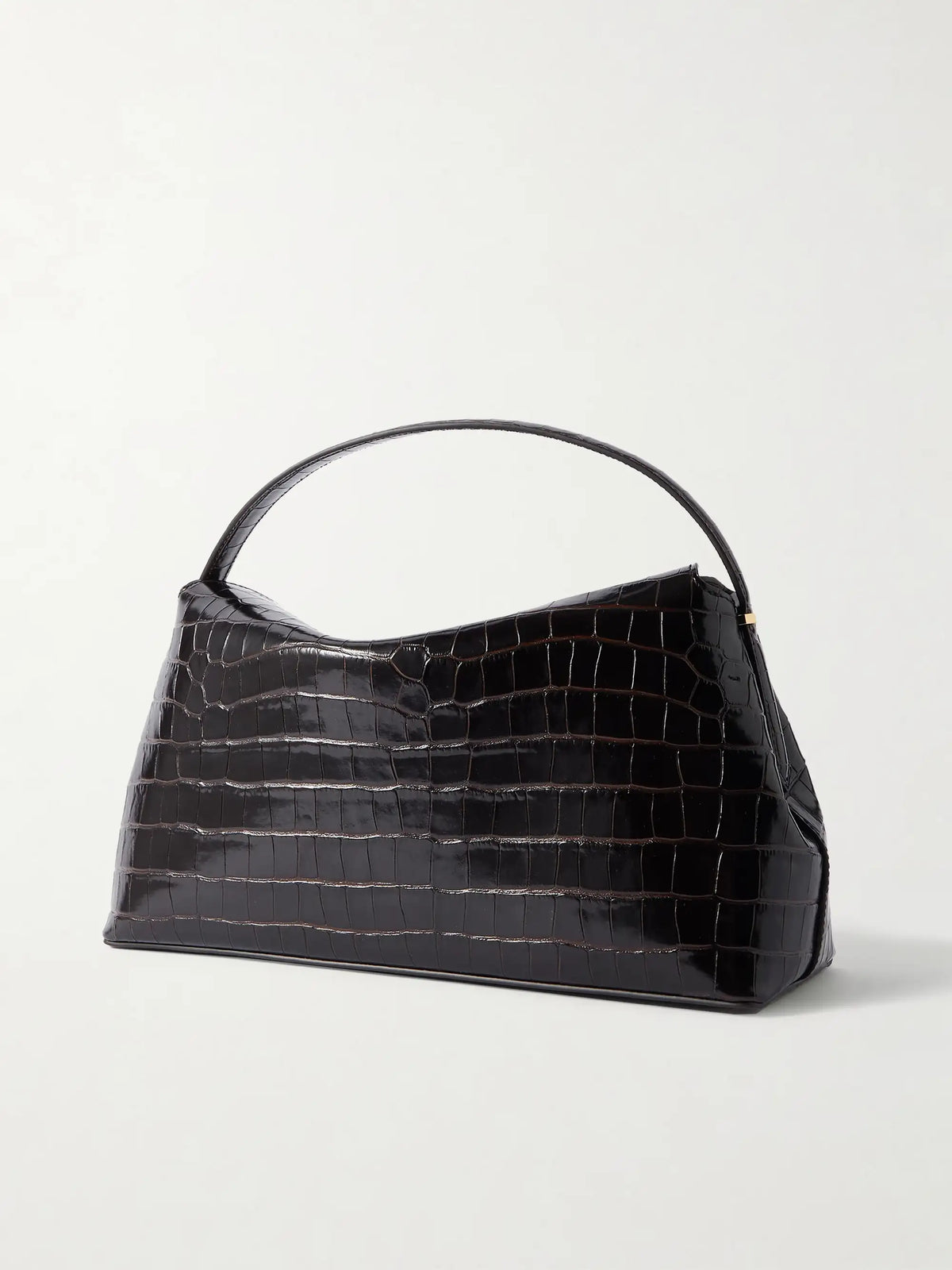T-lock Croc-effect Leather Shoulder Bag