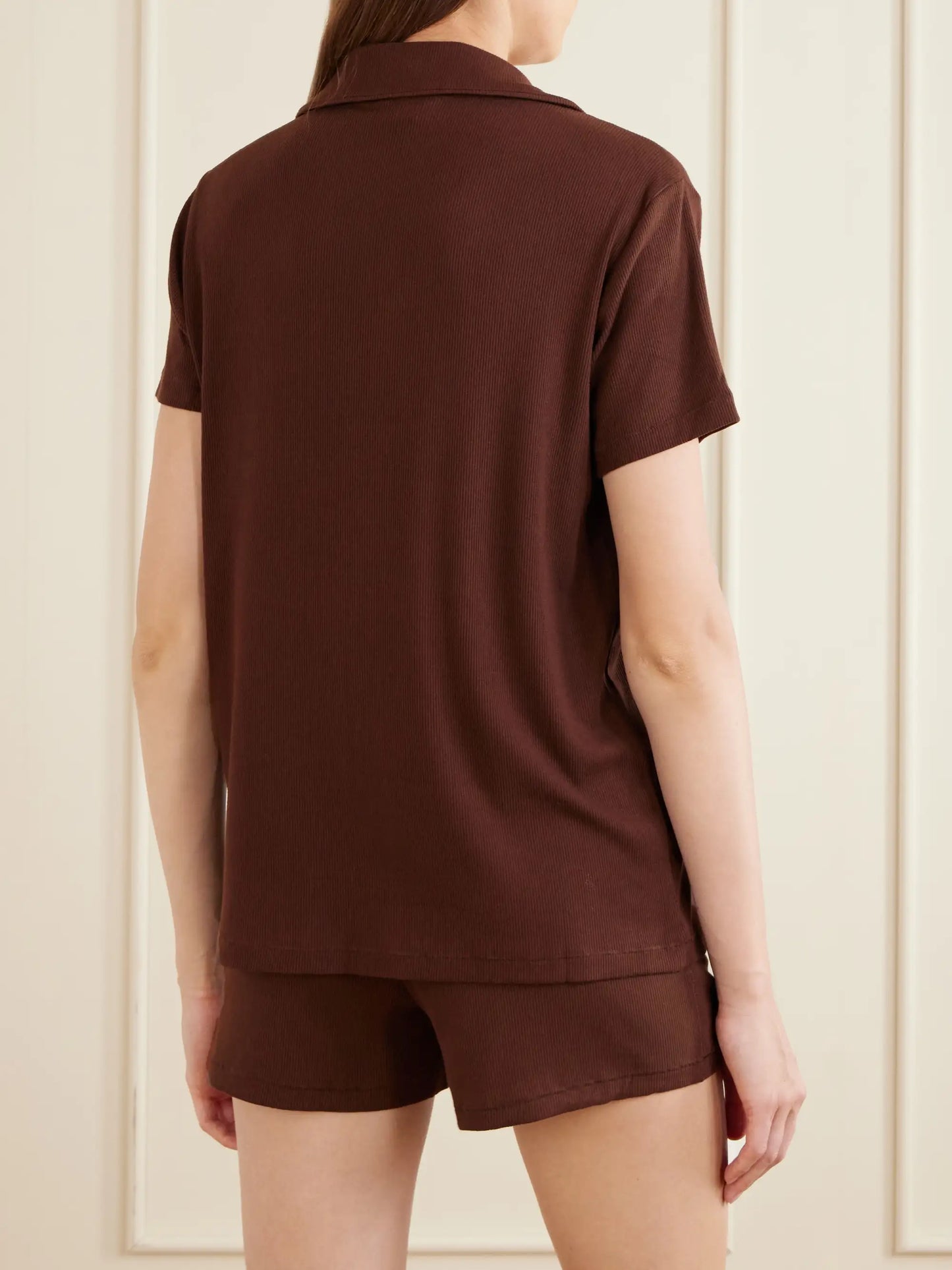 Soft Lounge Ribbed Modal-blend Pajama Set