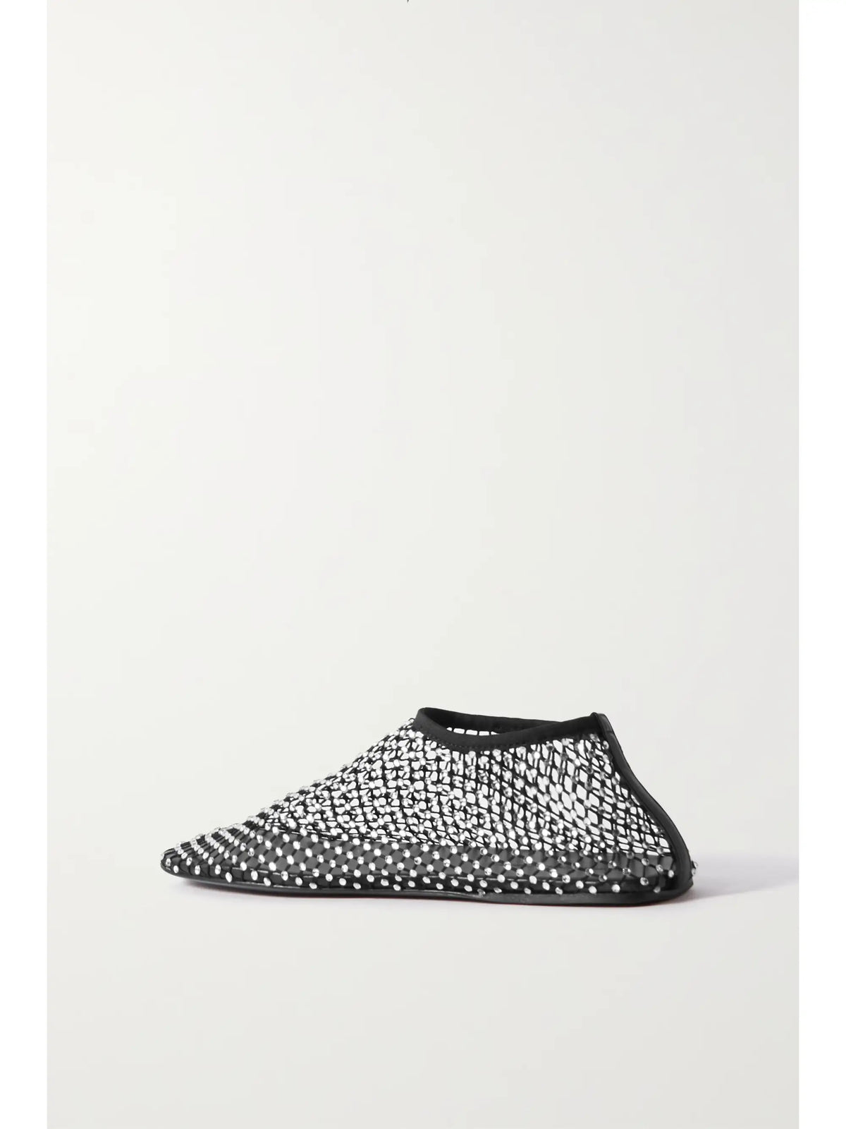 Minette Crystal-embellished Mesh Ballet Flats