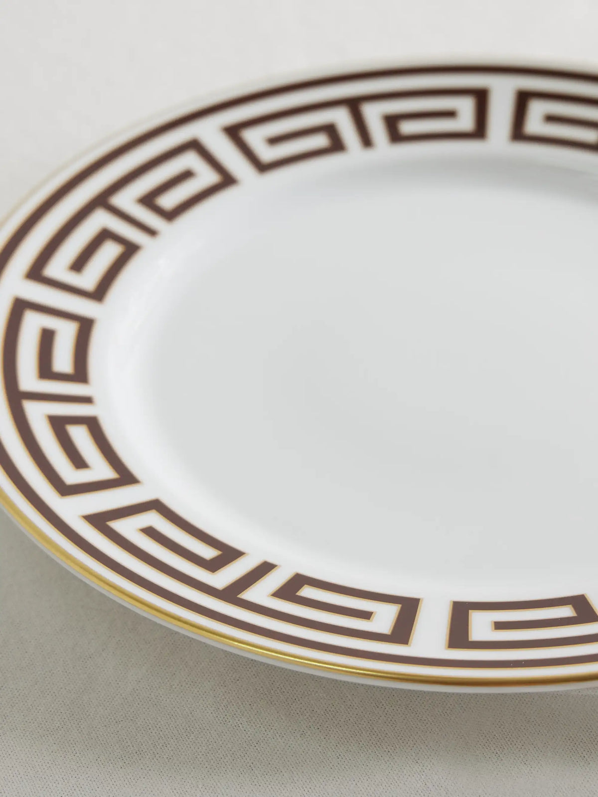 Labrinto Gold-plated Porcelain Dinner Plate