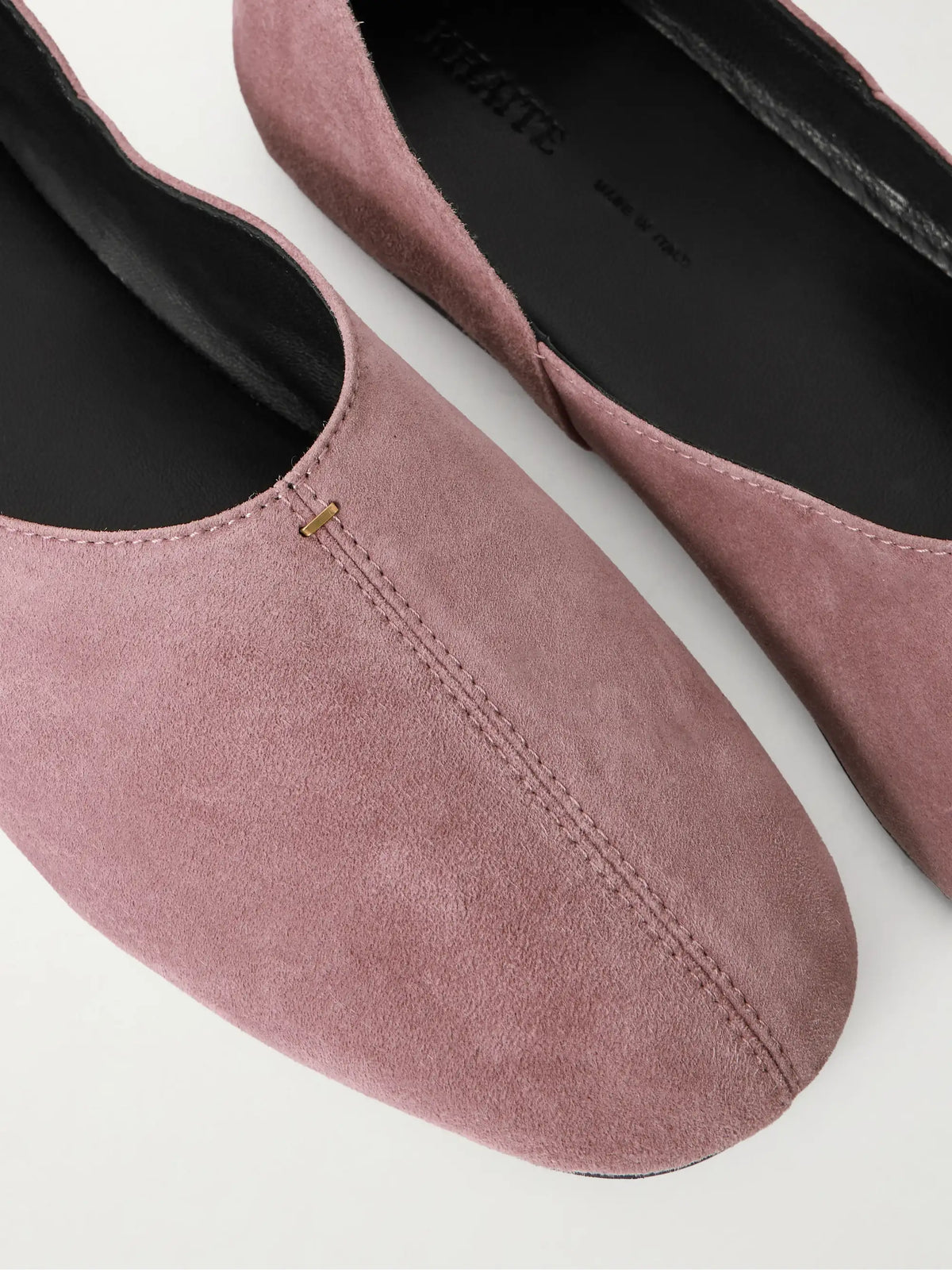 Jane Paneled Suede Flats