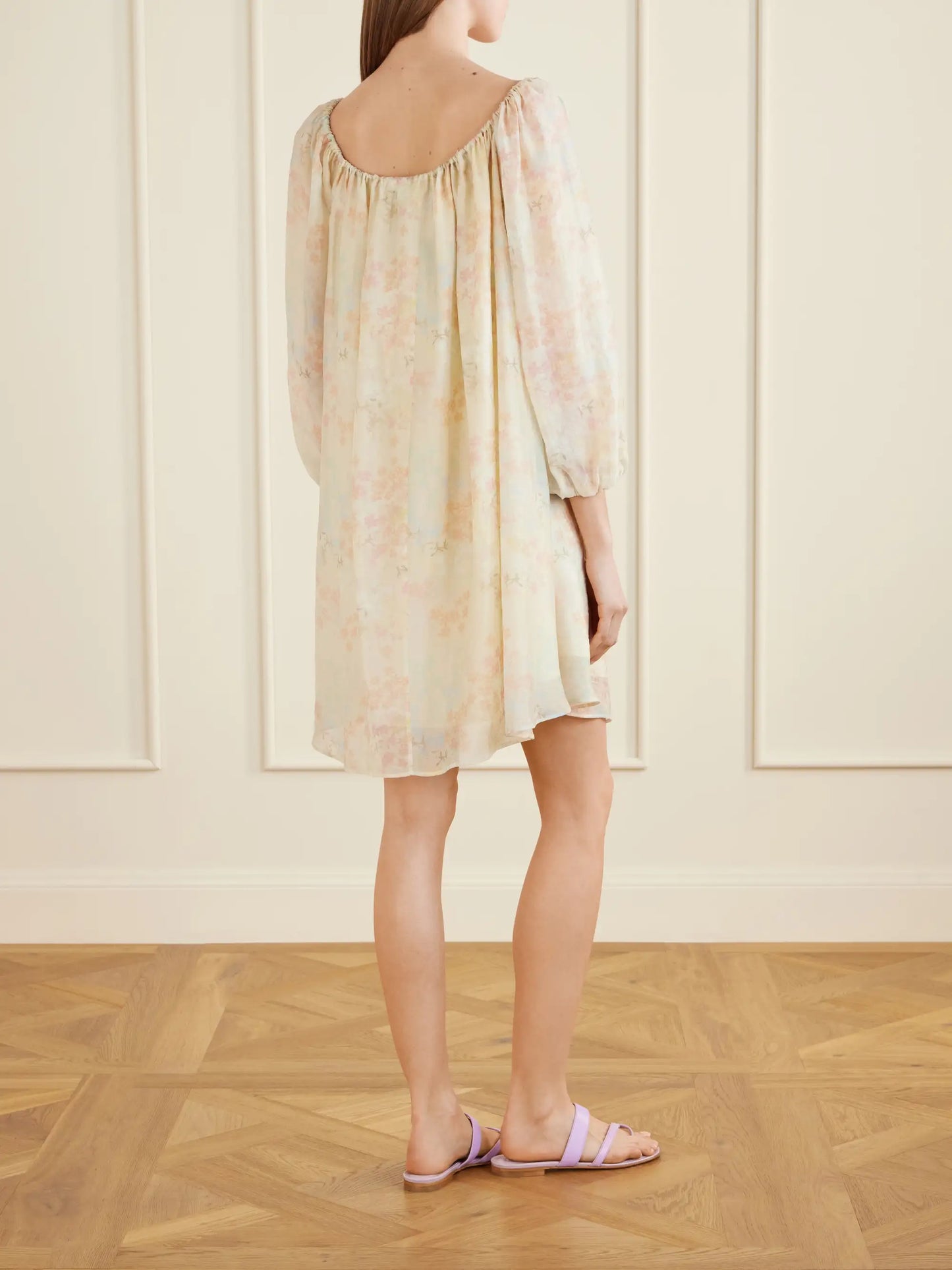 Bonnie Floral-print Lyocell-blend Mini Dress
