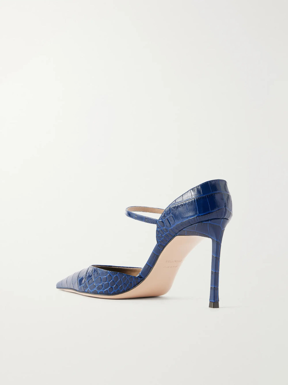 85 Croc-embossed Leather Pumps