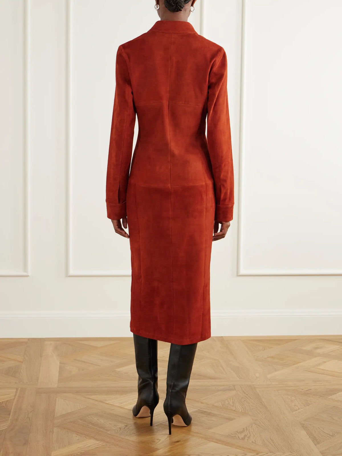 STOULS Becky Suede Midi Dress