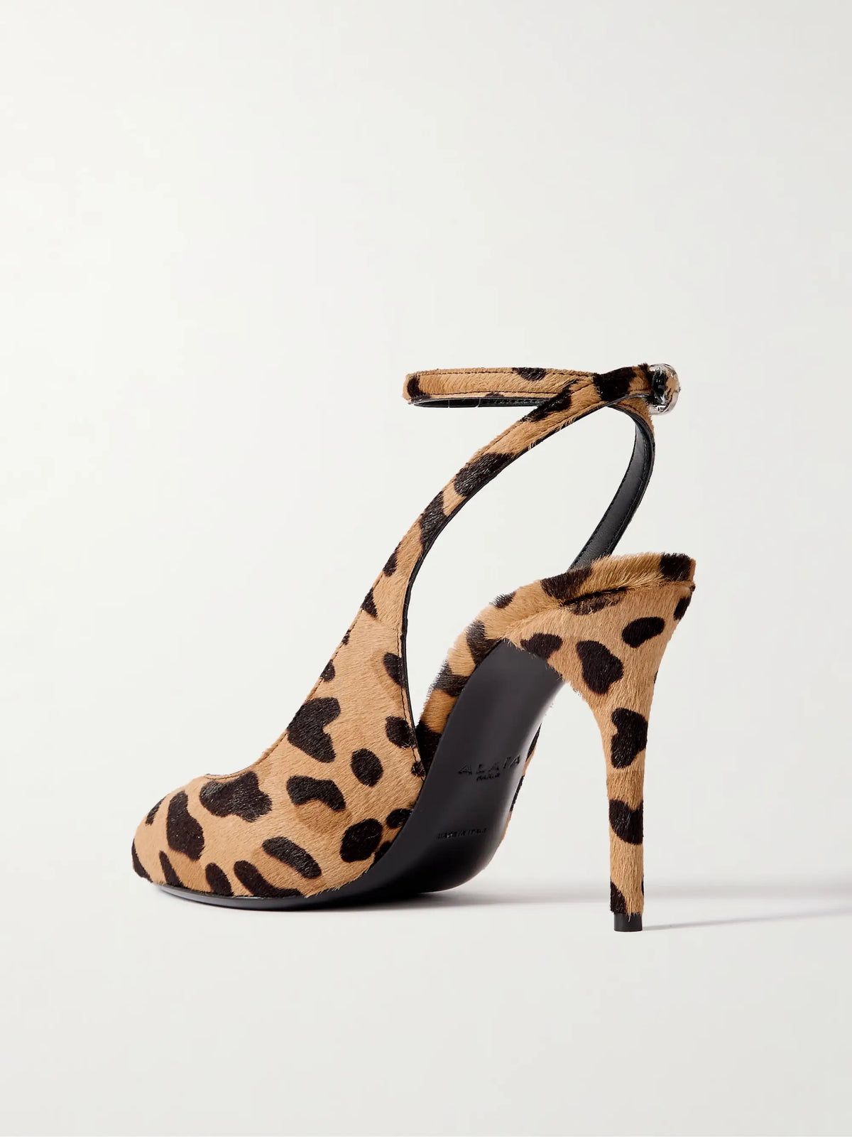 90 Leopard-print Calf Hair Pumps