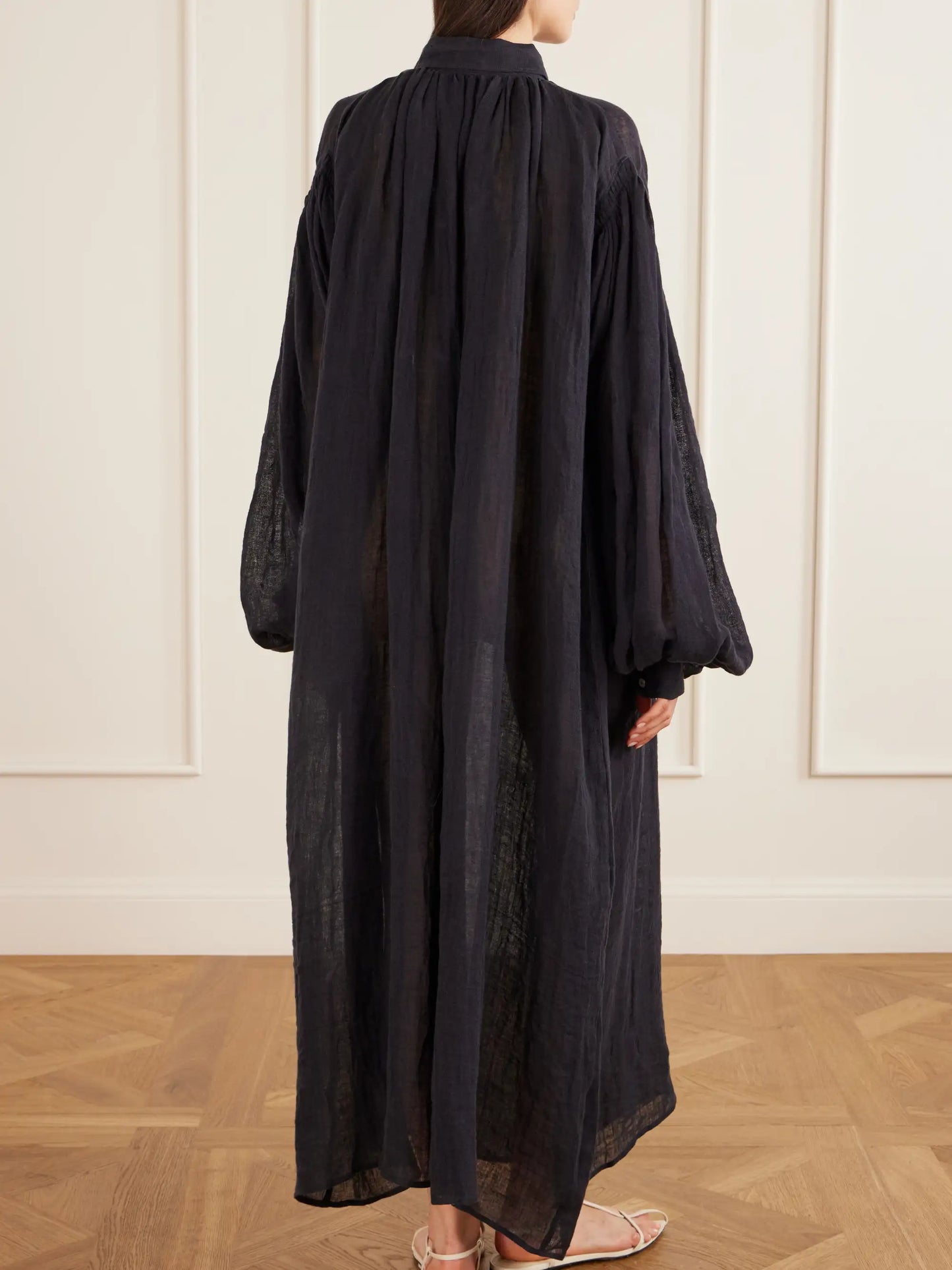 Carmen Linen Maxi Dress