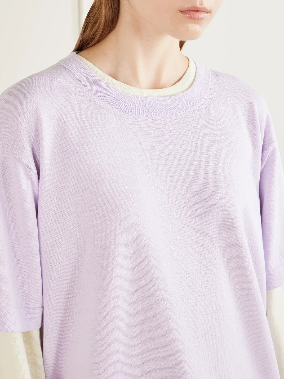 &Daughter T-knit Ribbed-knit Cotton T-shirt