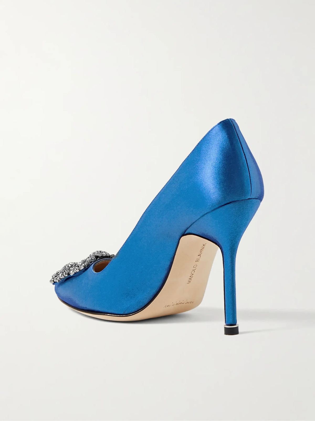 Hangisi 105 Crystal-embellished Satin Pumps