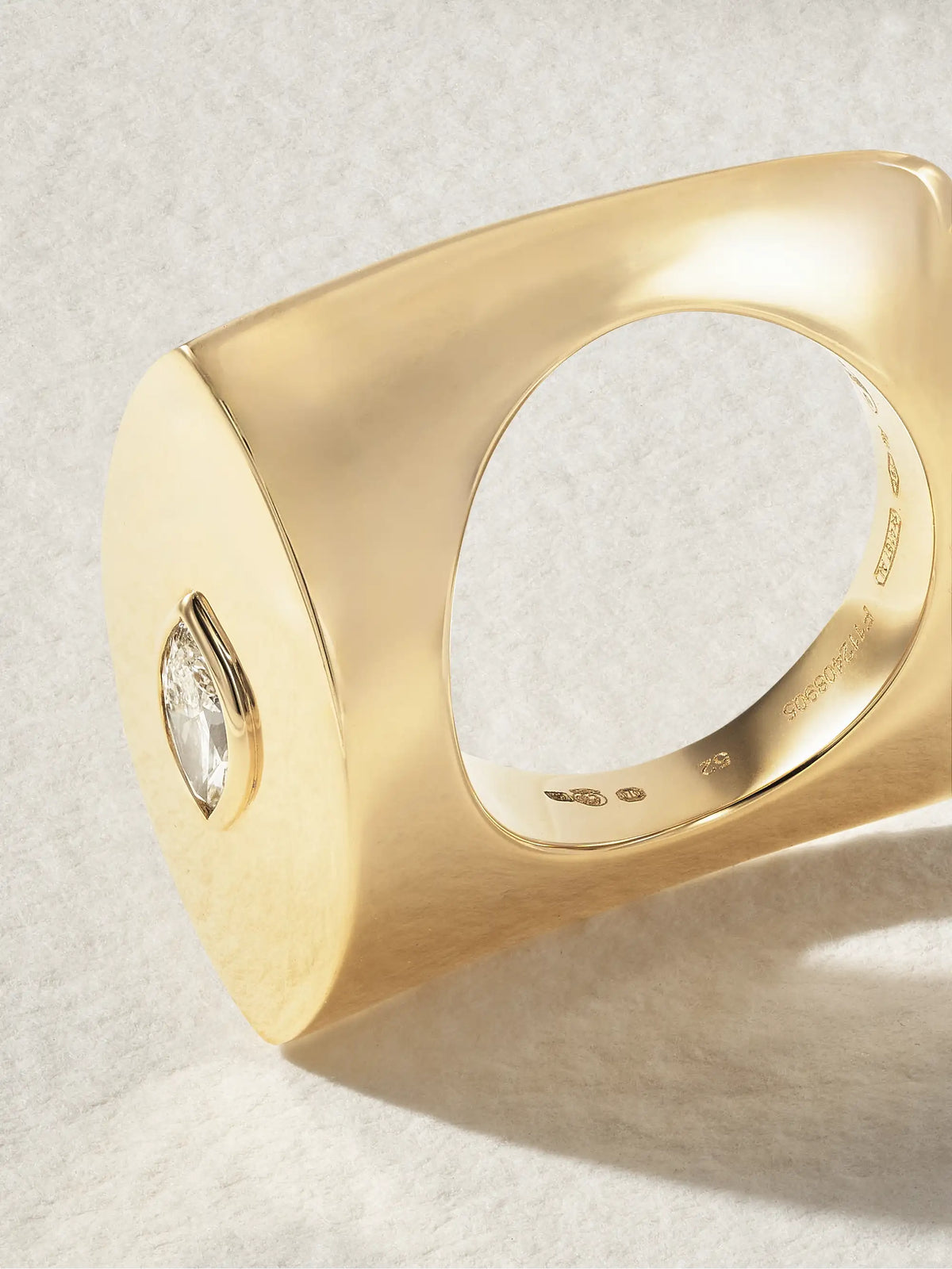 Evil Eye 18-karat Gold Diamond Ring