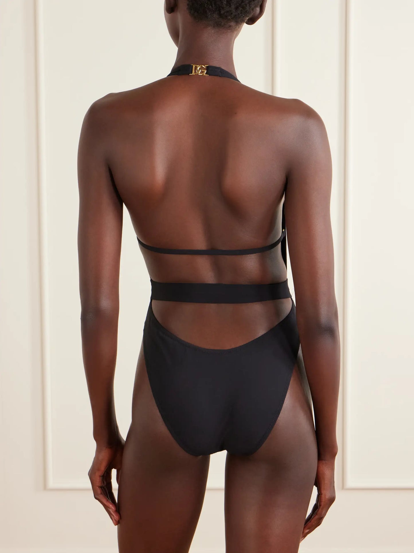 Logo-embellished Stretch Jersey One-piece