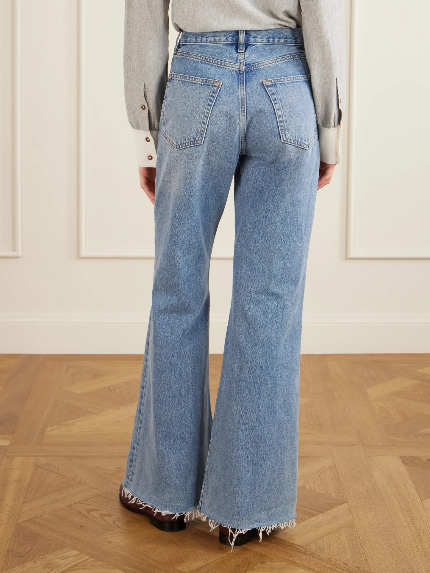 High Rise Flare High-rise Flared Jeans
