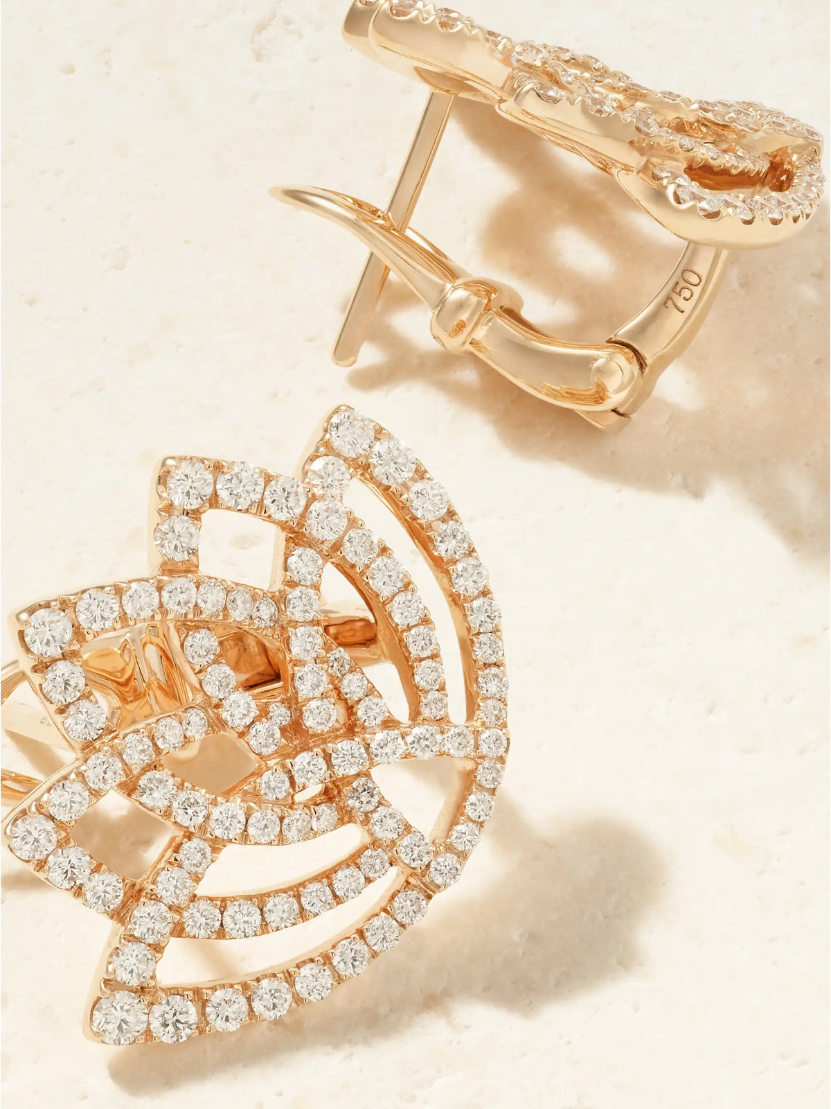 Blossom 14-karat Rose Gold And Diamond Earrings