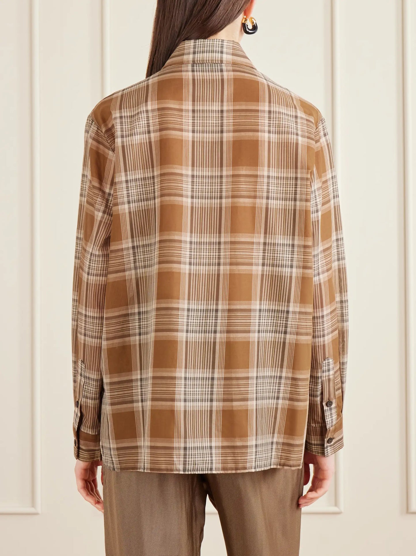 Checked Cotton-voile Shirt