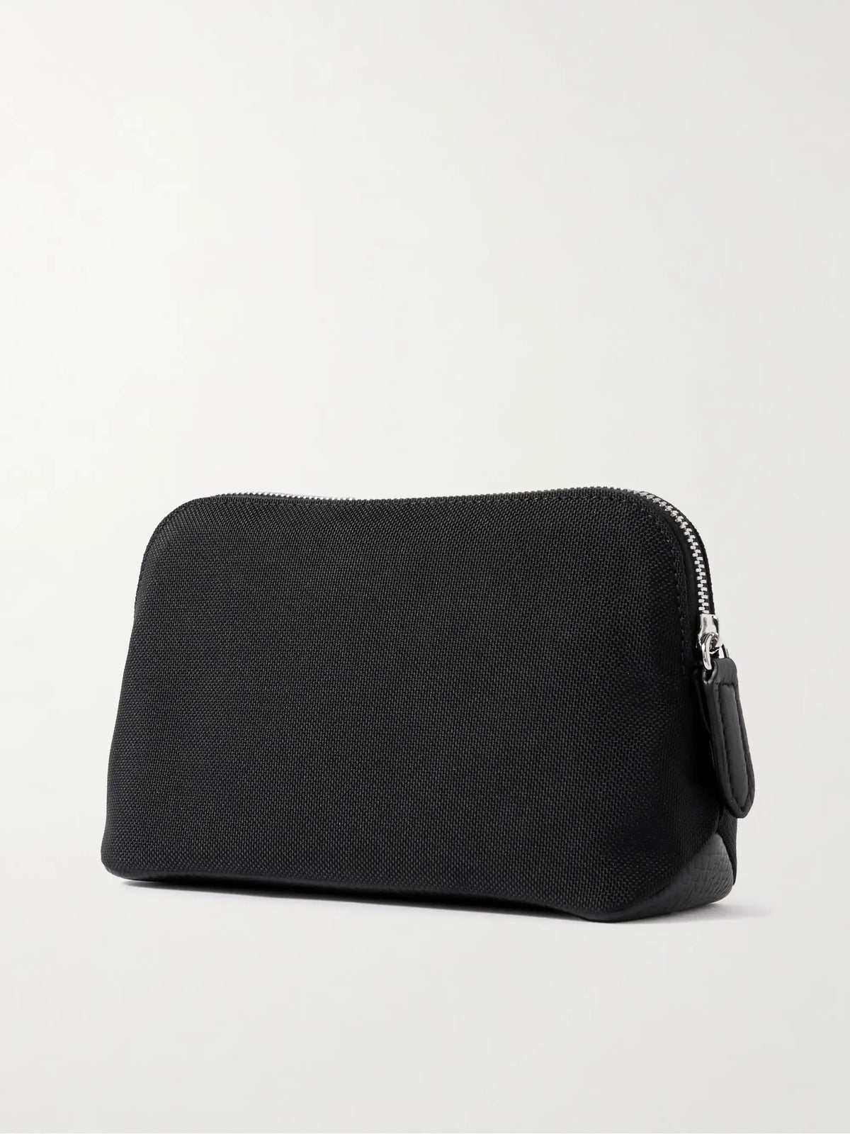 Norton Leather-trimmed Canvas Pouch