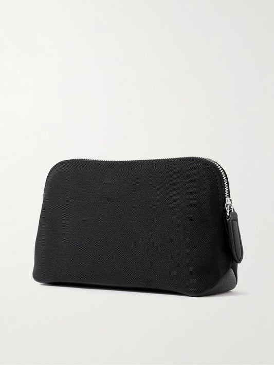 Smythson Norton Leather-trimmed Canvas Pouch