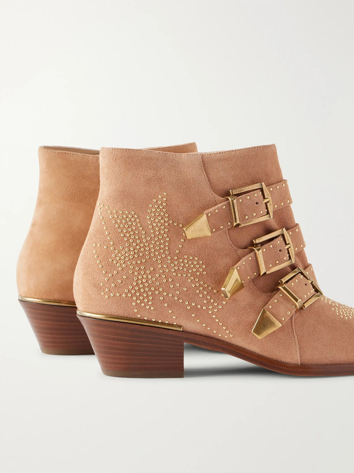 Susan Embellished Suede Ankle Boots