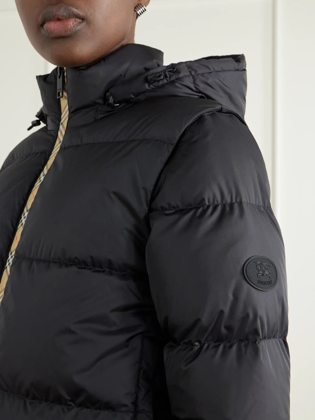 Burberry Hooded Logo-appliquéd Quilted Shell Jacket