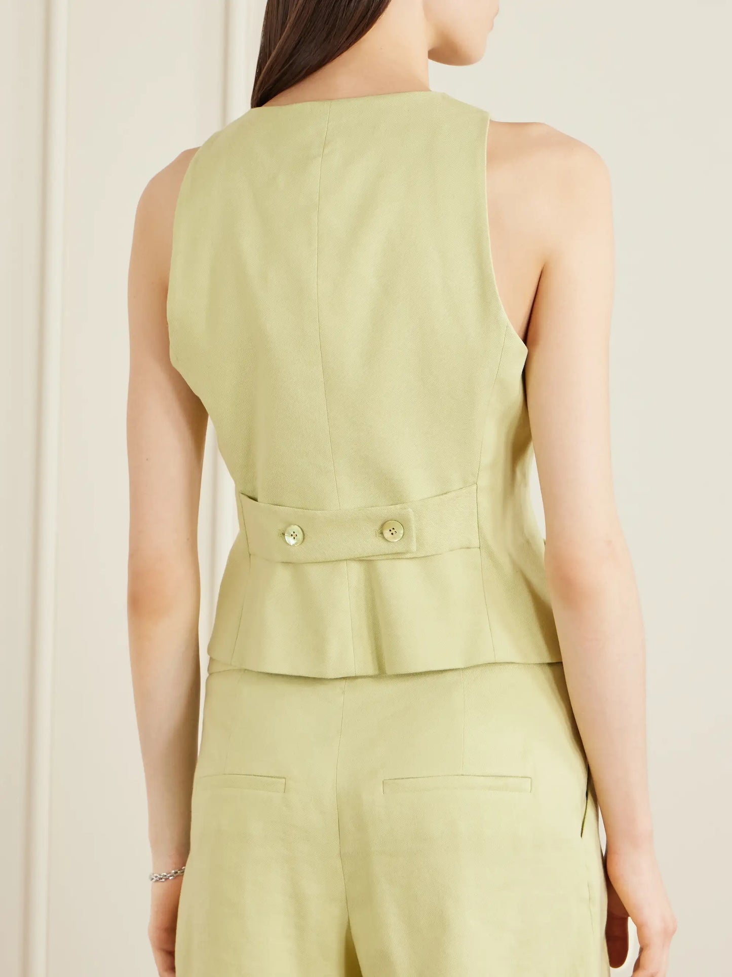 Hartwell Linen-blend Twill Vest
