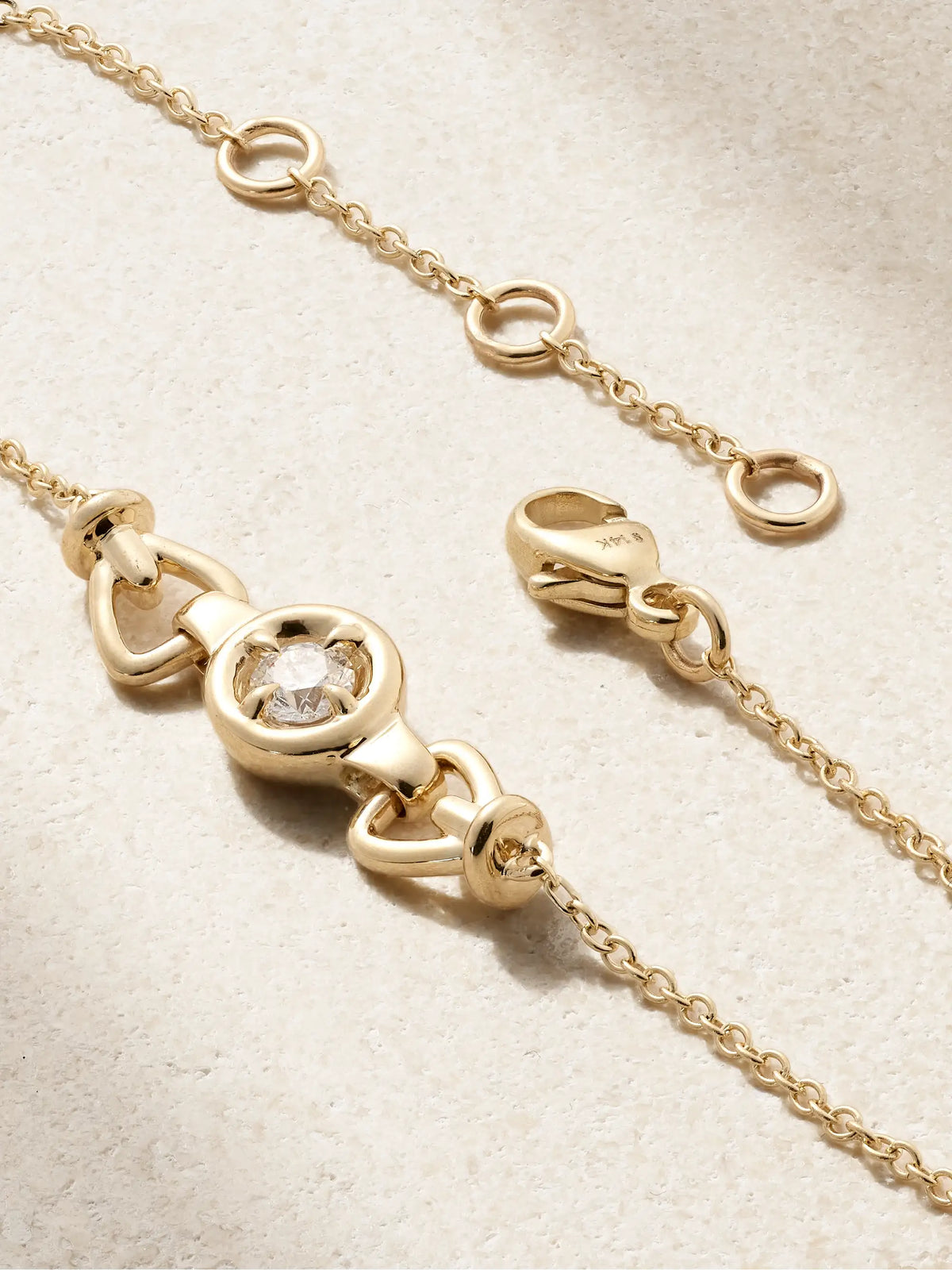 Silvia 14-karat Gold Diamond Bracelet