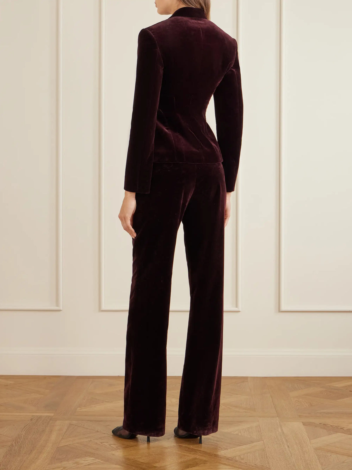 Alaïa Double-breasted Cotton-velvet Blazer