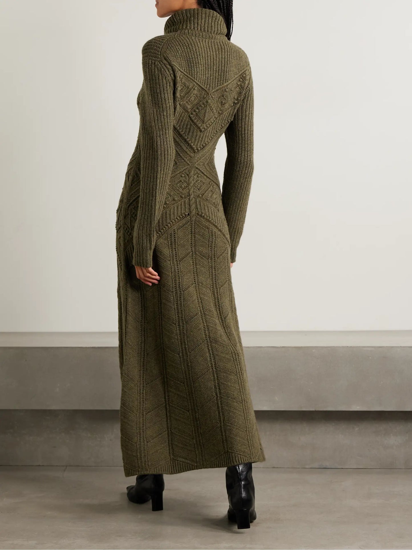 Cashmere Turtleneck Maxi Dress