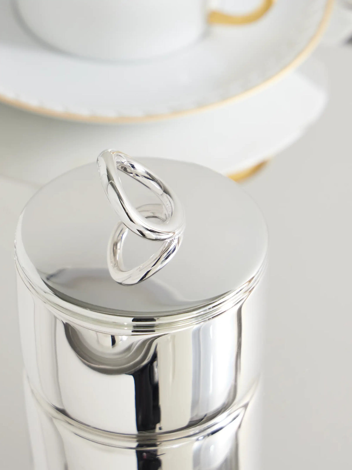 Vertigo Silver-plated Sugar Bowl