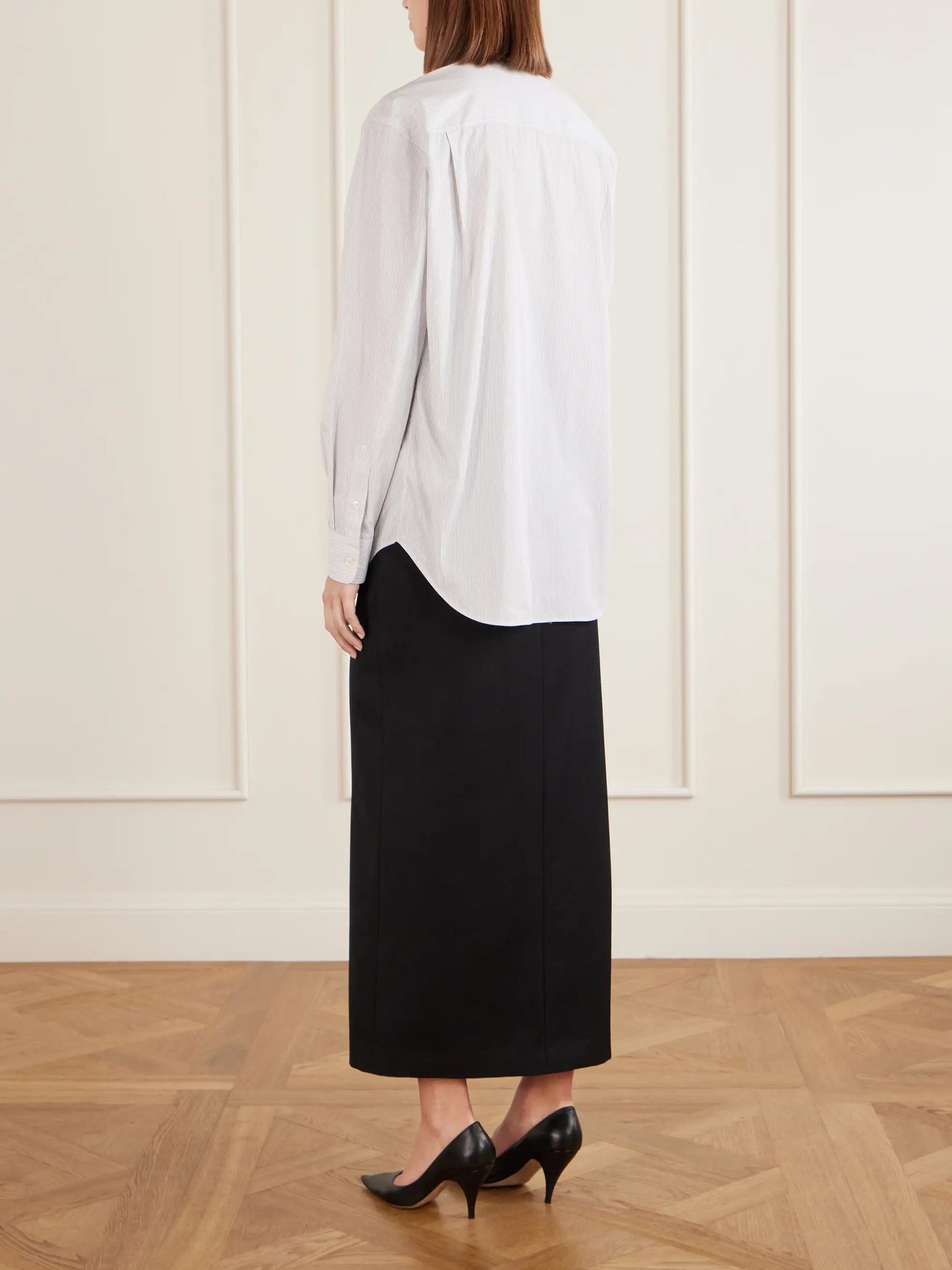 Gavina Striped Cotton-poplin Shirt