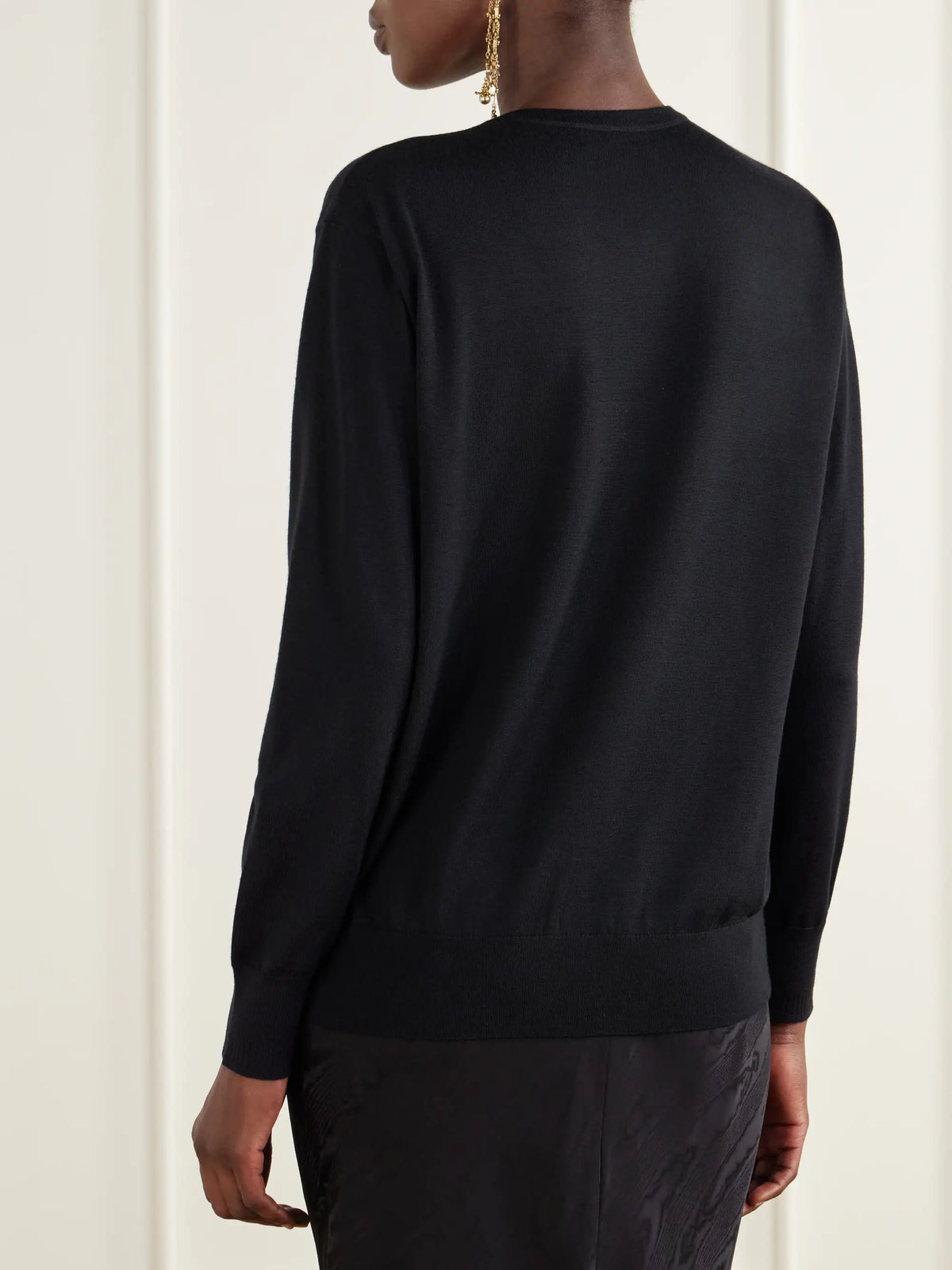 Dries Van Noten Ribbed Merino Wool Sweater