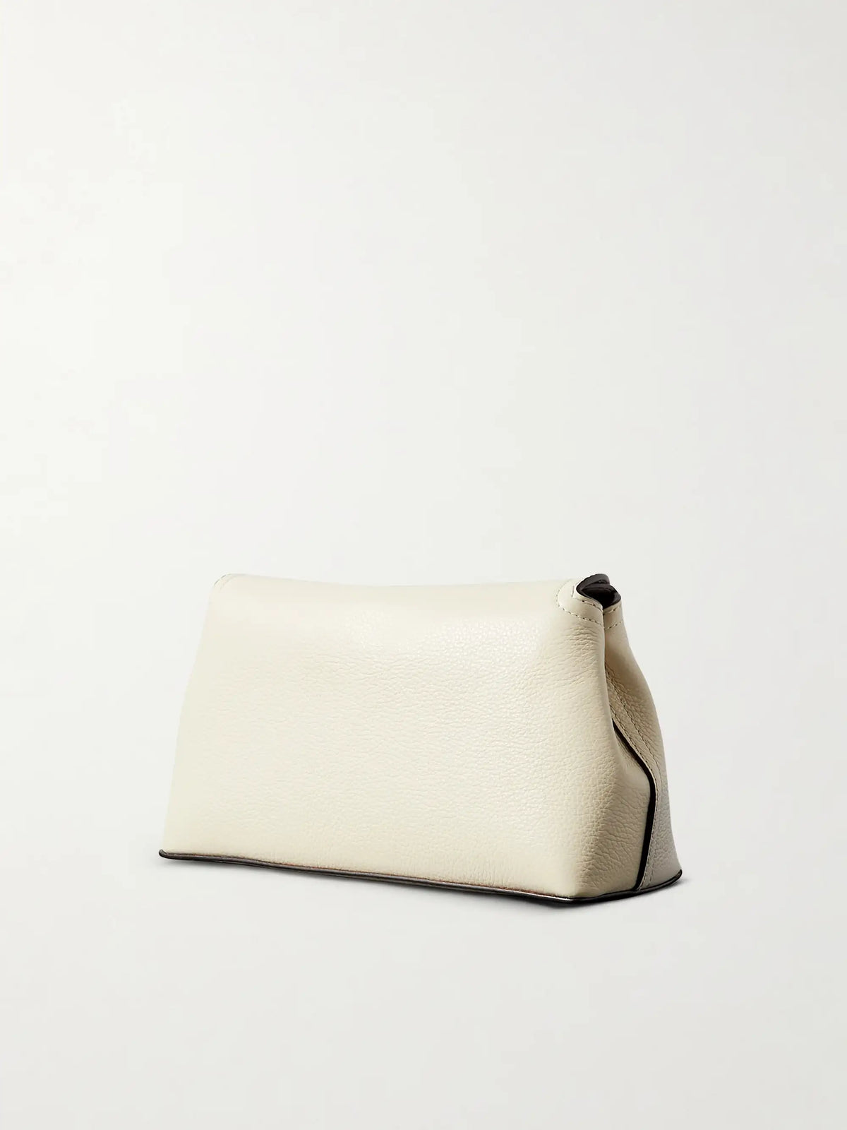 T-lock Textured-leather Clutch