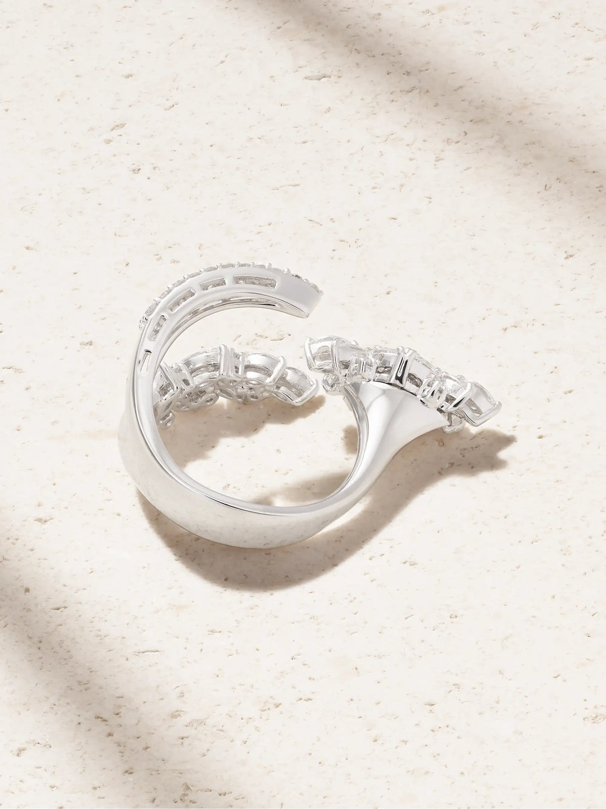 YEPREM 18-karat White Gold Diamond Ring
