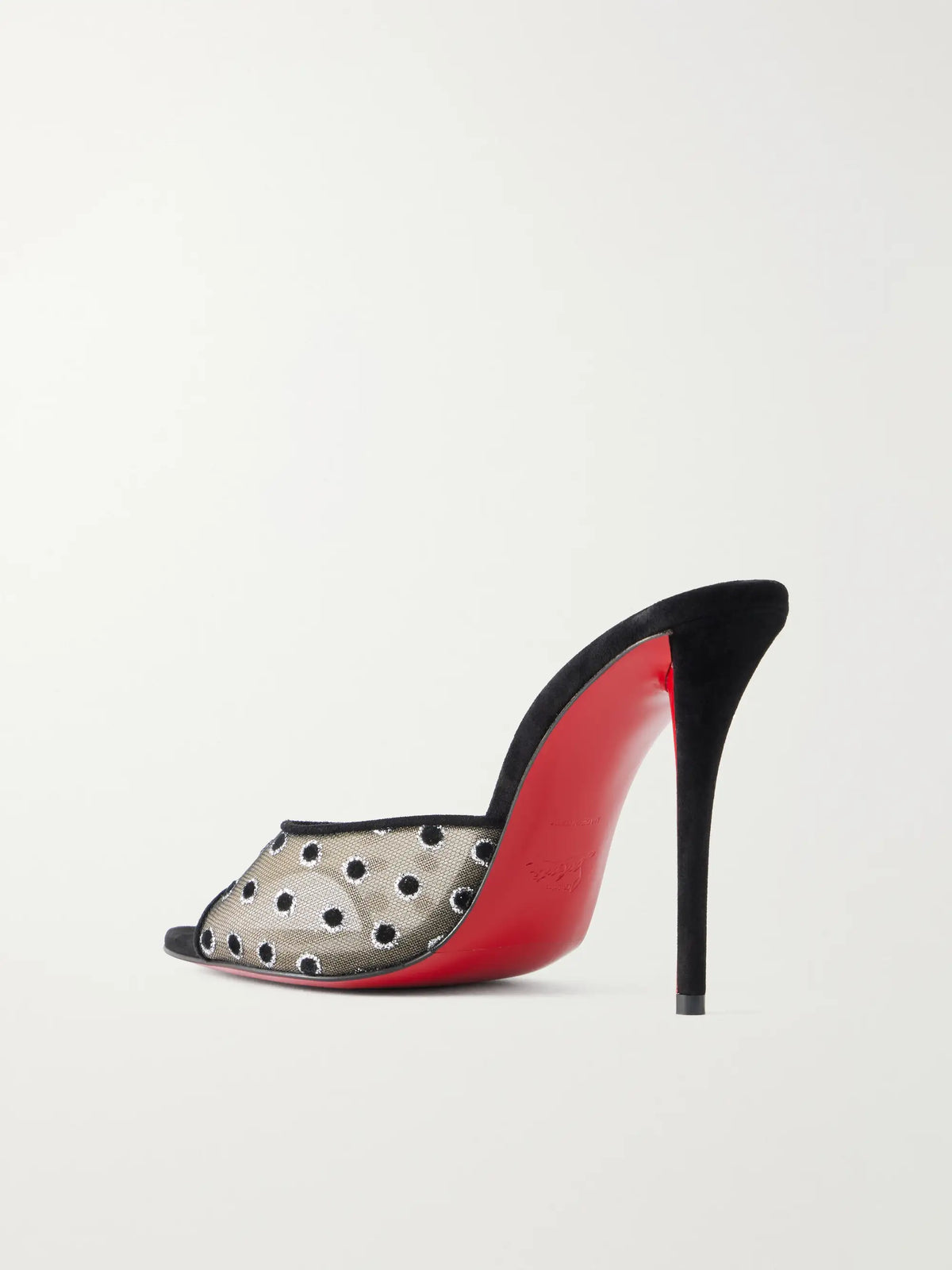 Christian Louboutin Miss Z 100 Polka-dot Mesh Sandals