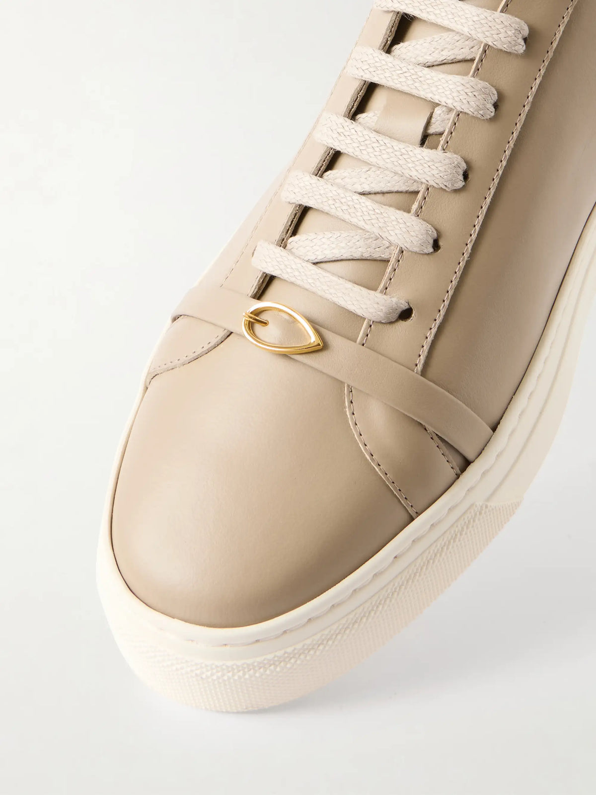 Embellished Leather Sneakers