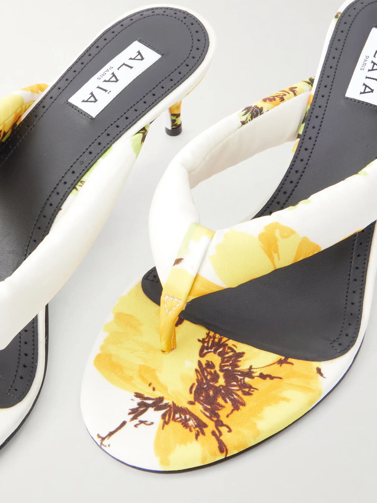 Tong 55 Patent Leather-trimmed Sandals
