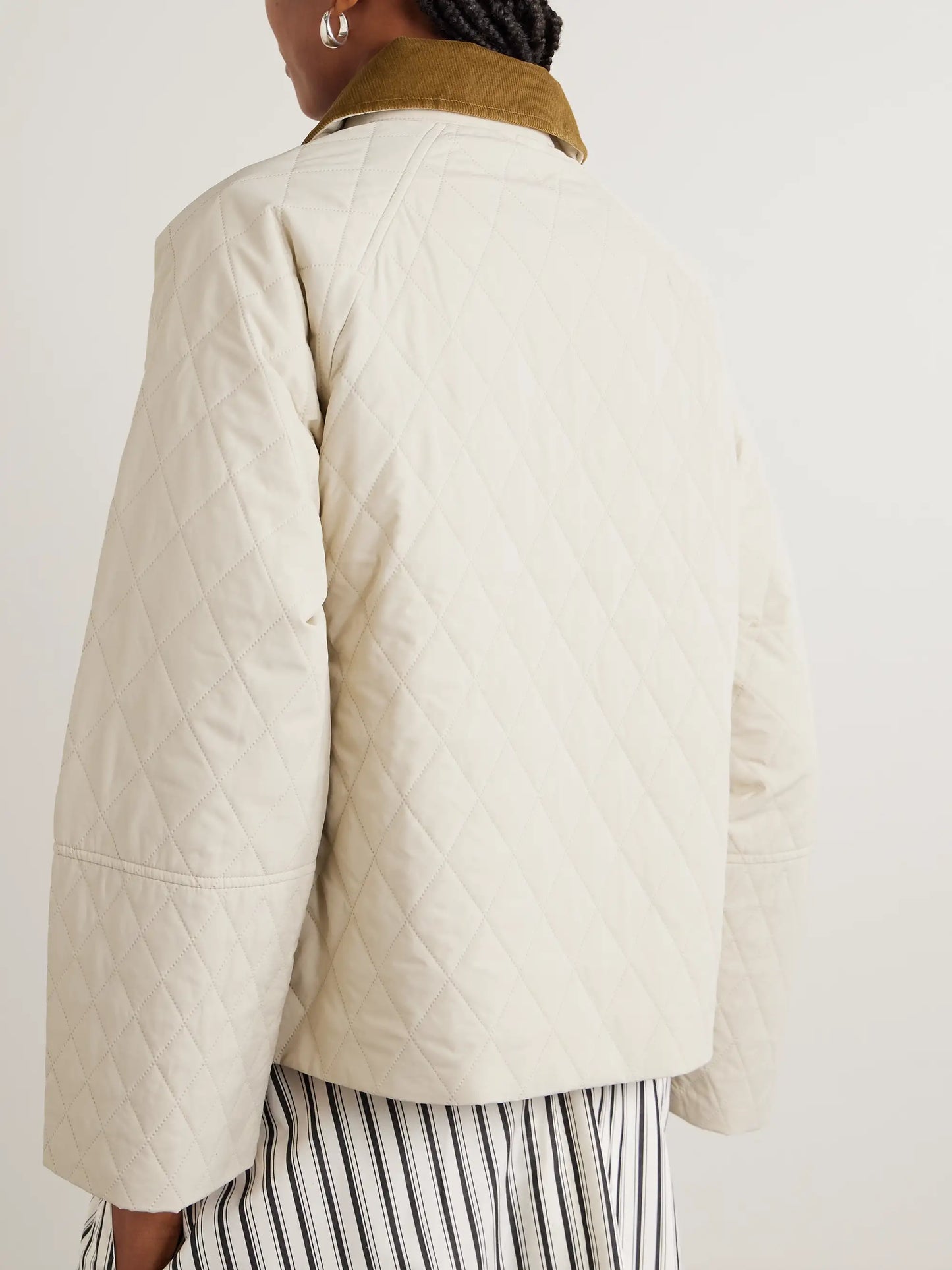 Kirby Cotton Corduroy-trimmed Quilted Shell Jacket
