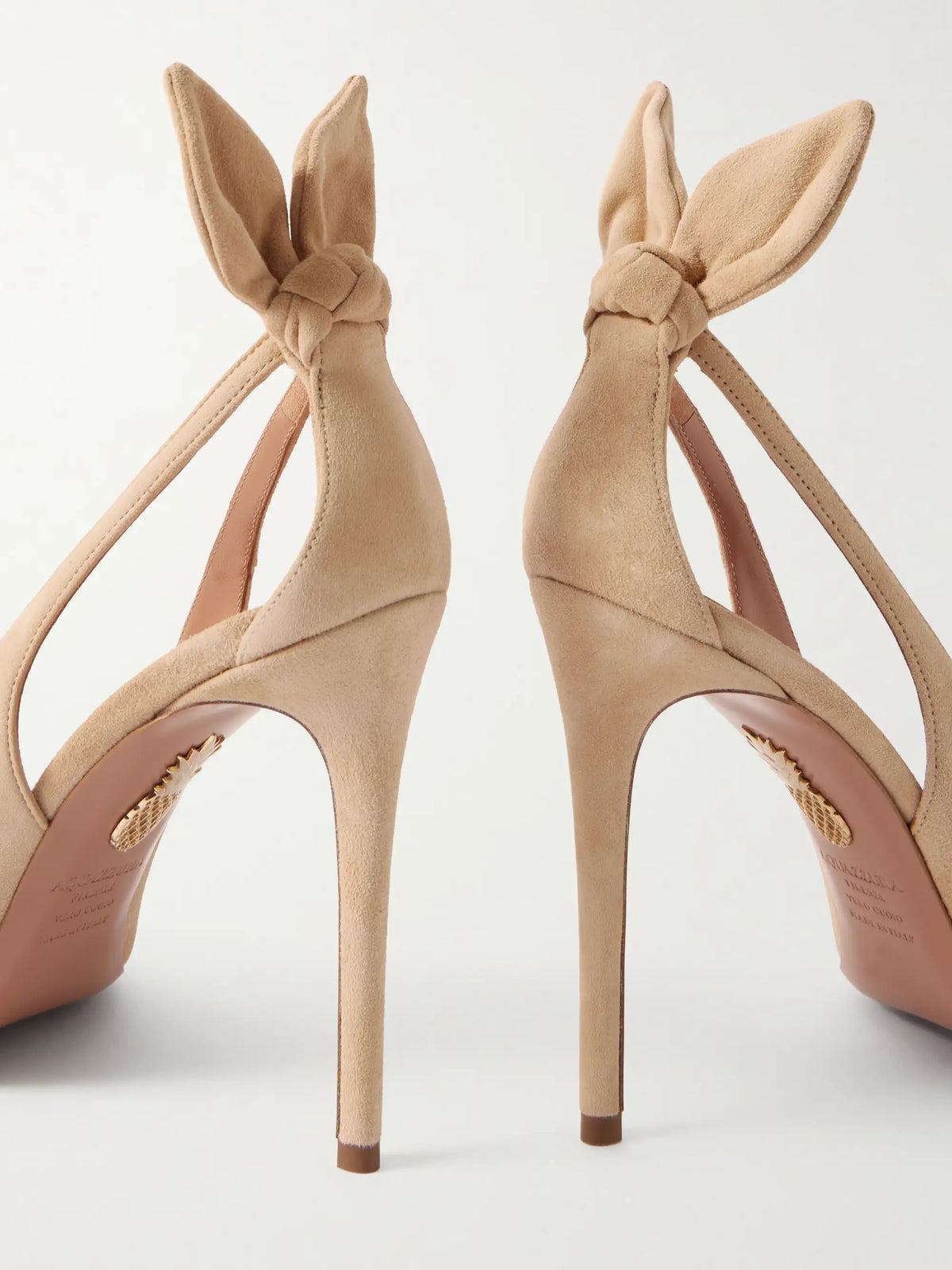 Bow Tie 85 Suede Pumps