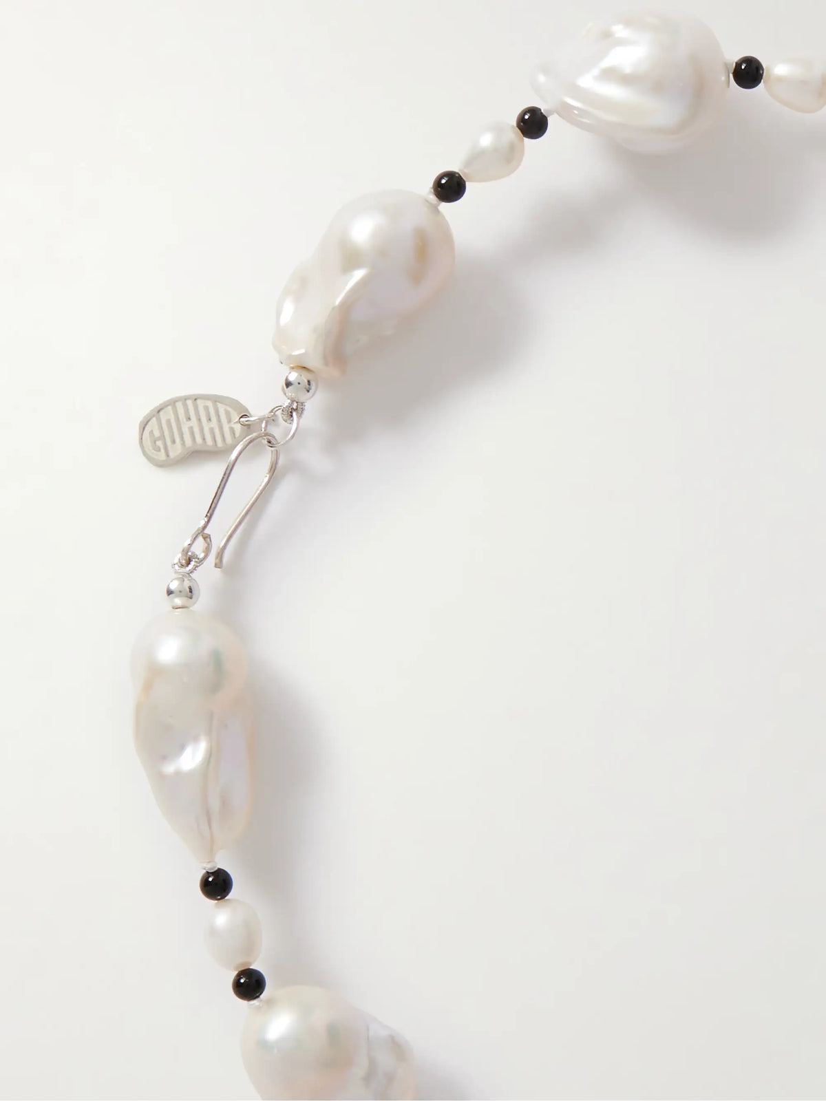 Host Silver, Pearl And Onyx Necklace
