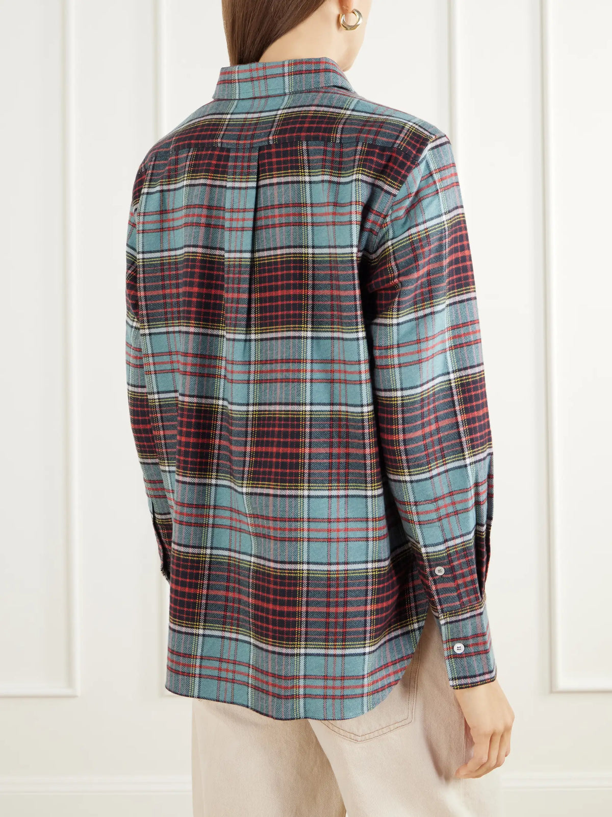 HIGH SPORT Jasper Checked Logo-embroidered Cotton-flannel Shirt