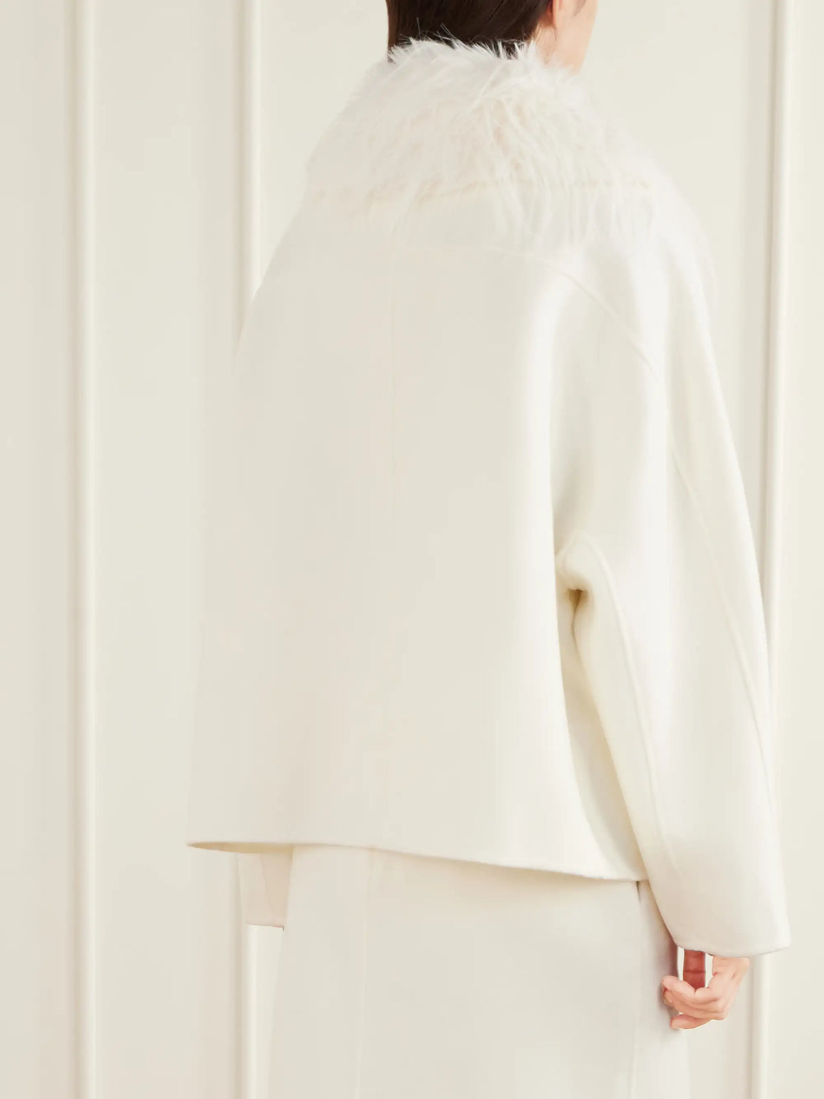 Loulou de Saison Rafe Plush-trimmed Wool And Cashmere-blend Coat