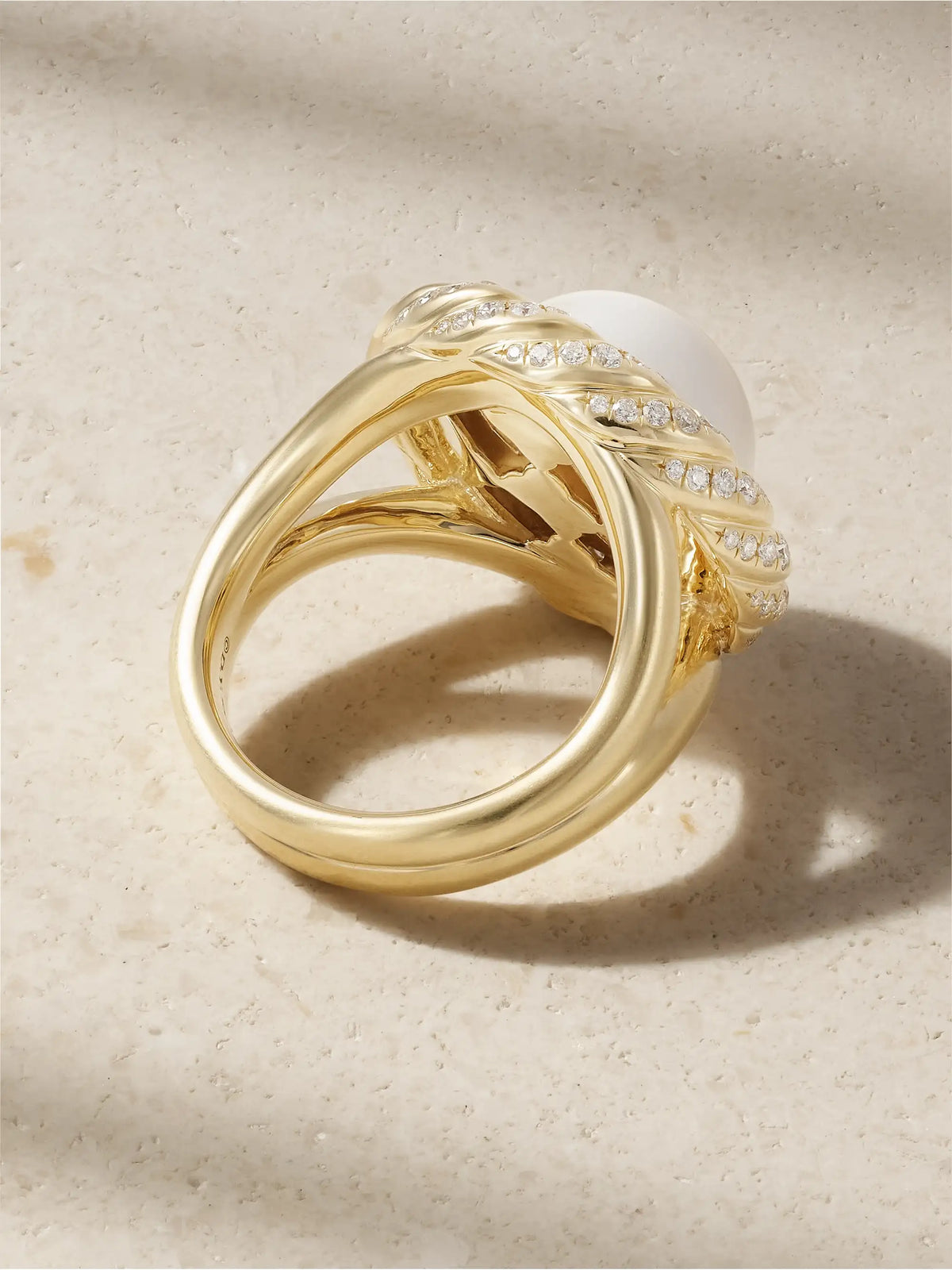 18-karat Gold, Diamond And Pearl Ring