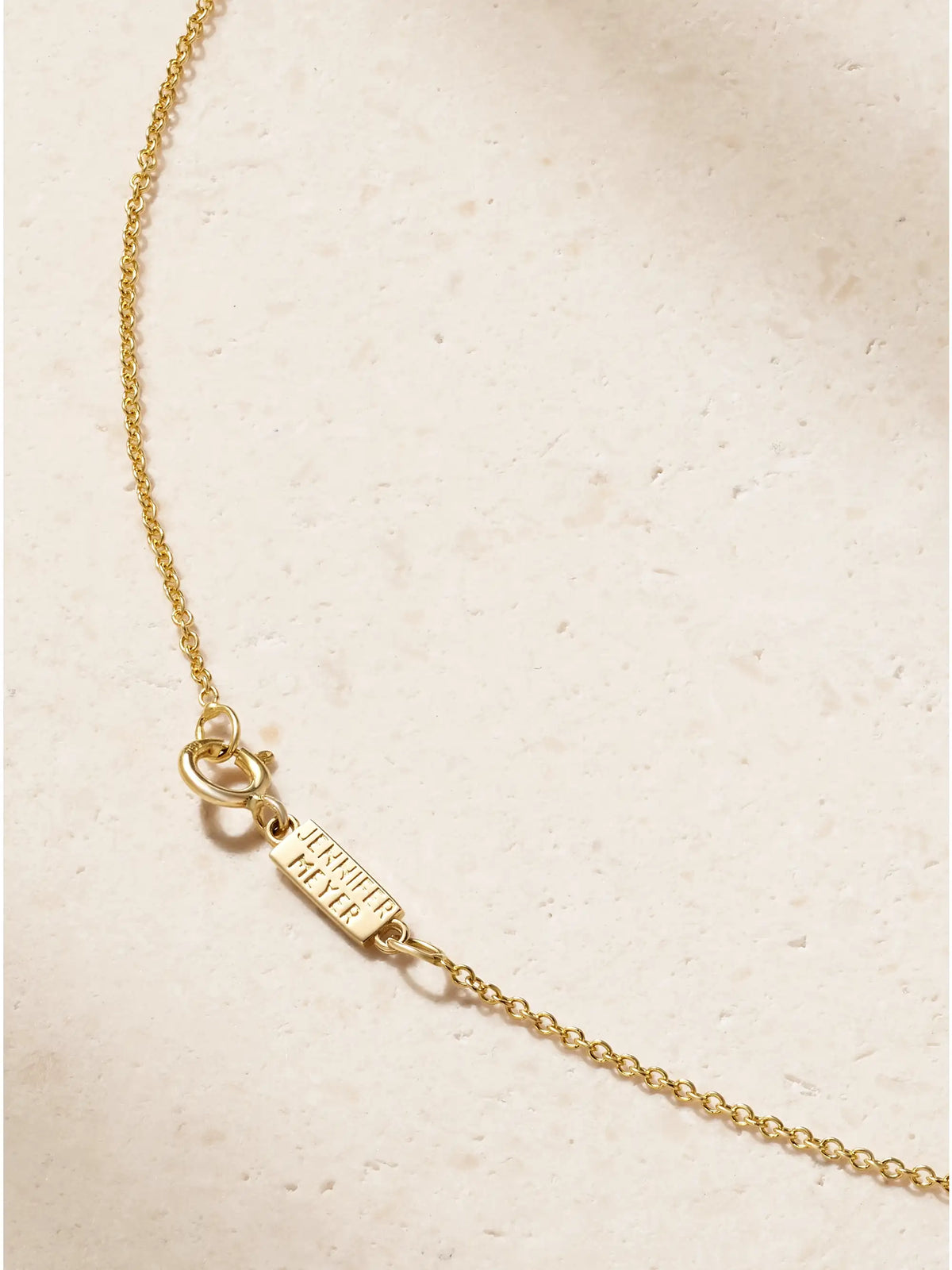 Mini Wishbone 18-karat Gold Necklace