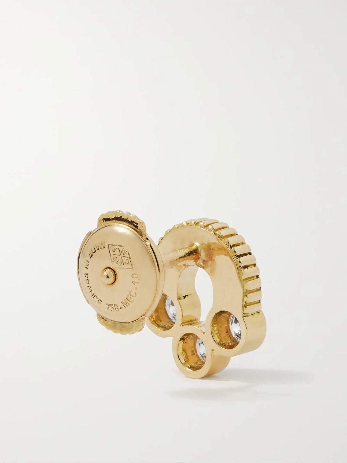 Magnetic 18-karat Gold, Onyx And Diamond Earrings