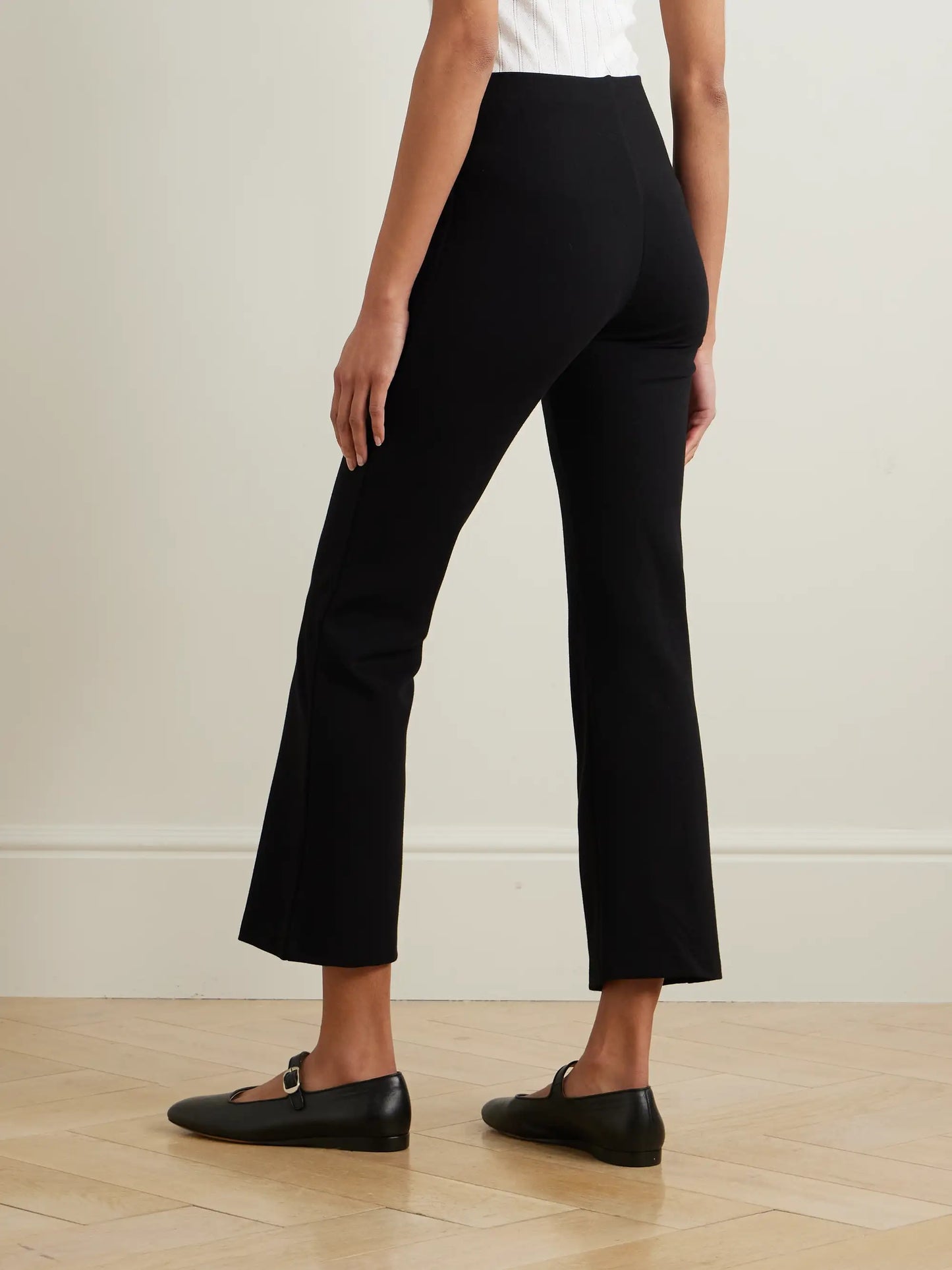 Rio Cropped Stretch-ponte Flared Pants