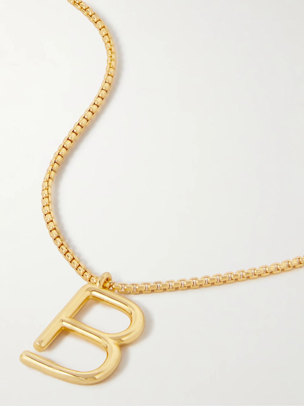 Initial Reaction Gold-tone Necklace
