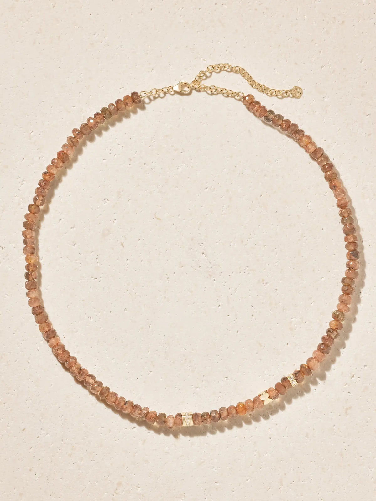 14-karat Gold, Andalusite And Diamond Necklace