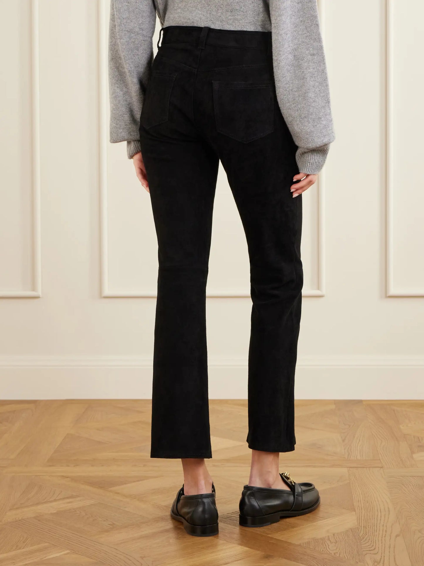 Dean Suede Flared Pants
