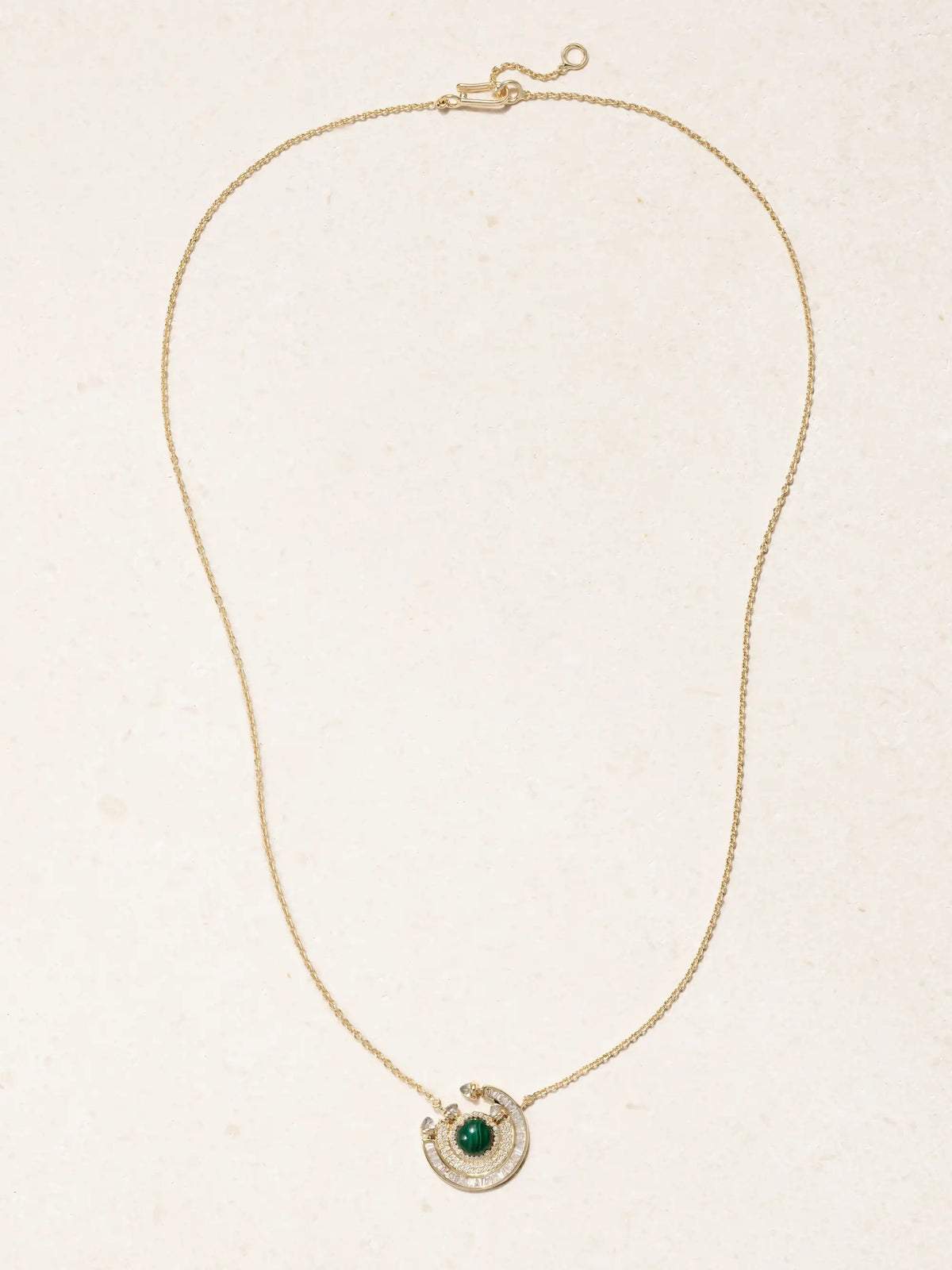 Chakra 18-karat Gold Multi-stone Necklace